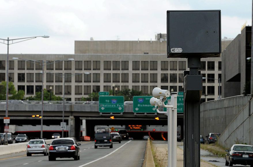 A D.C.-based photo-radar camera (BARBARA L. SALISBURY/THE WASHINGTON TIMES)
