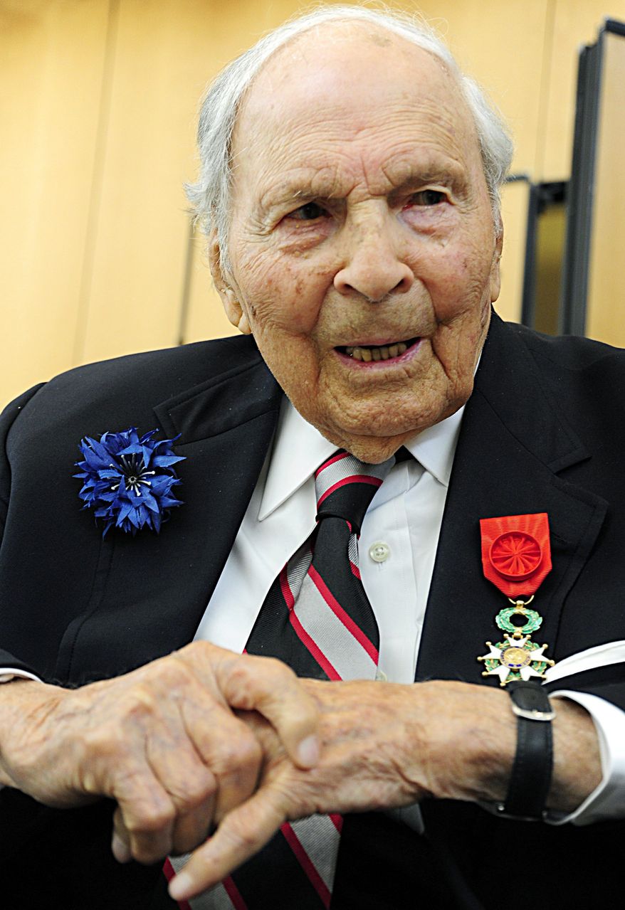 "I'm surprised to be the last," said World War I veteran Frank Buckles at the French Embassy. (Agence France-Presse/Getty Images)