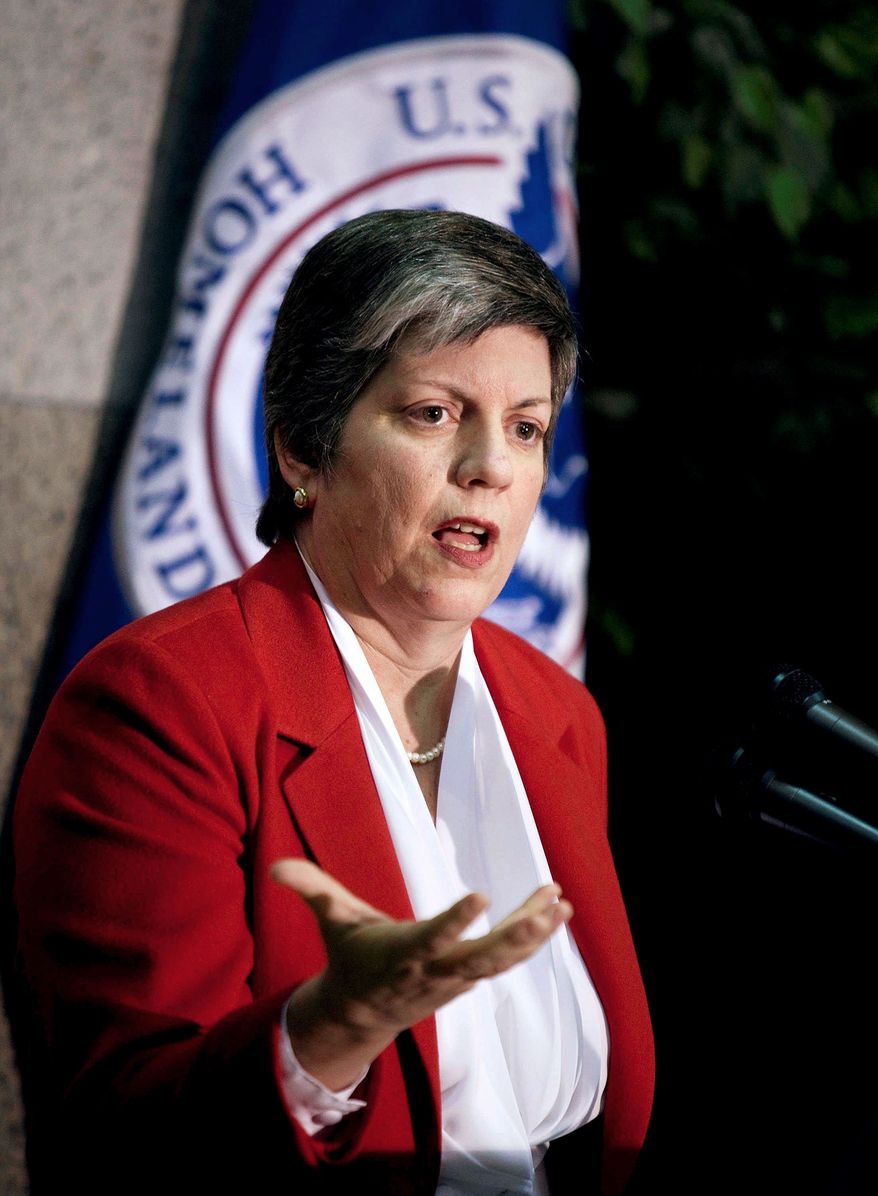 **FILE** Homeland Security Secretary Janet Napolitano