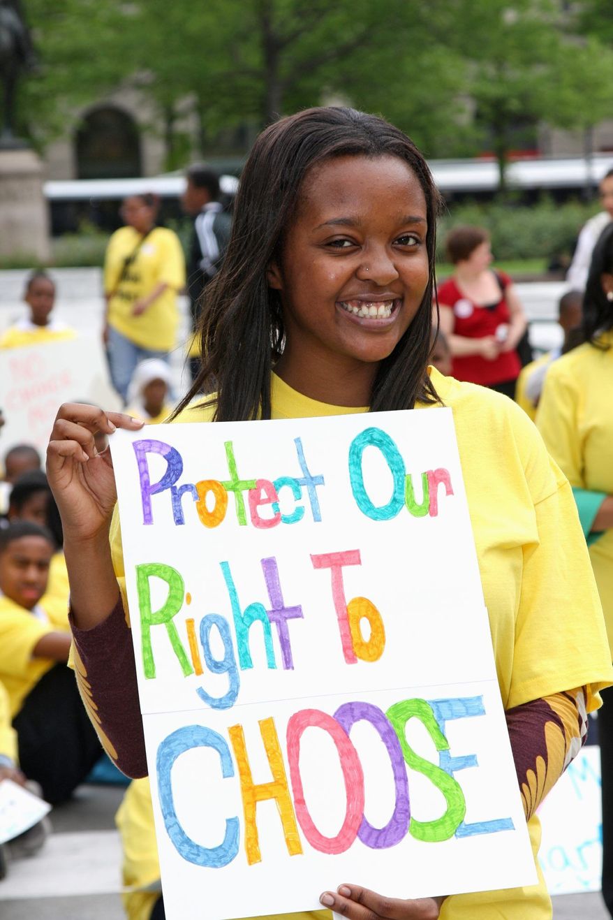 PHOTOGRAPHS PROVIDED BY D.C. CHILDREN FIRST
Former D.C, Mayor Anthony A. Williams speaks at a May 6 rally at Freedom Plaza to support school vouchers, which Congress has voted to phase out.