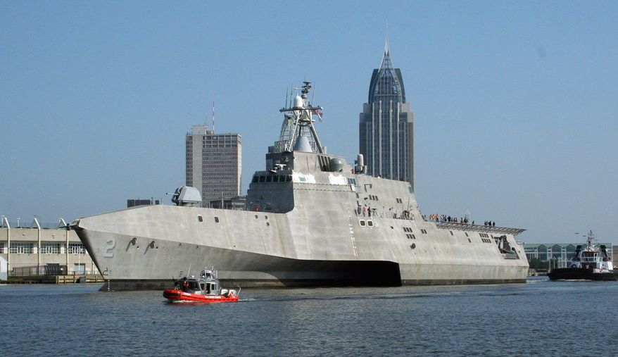 U.S. NAVY/GENERAL DYNAMICS VIA GETTY IMAGES
U S. Navy littoral combat ship began ocean trials July 2 in Mobile, Ala.