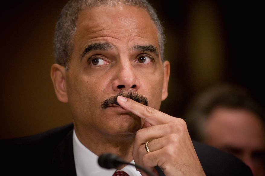 **FILE** Attorney General Eric H. Holder Jr. (The Washington Times)
