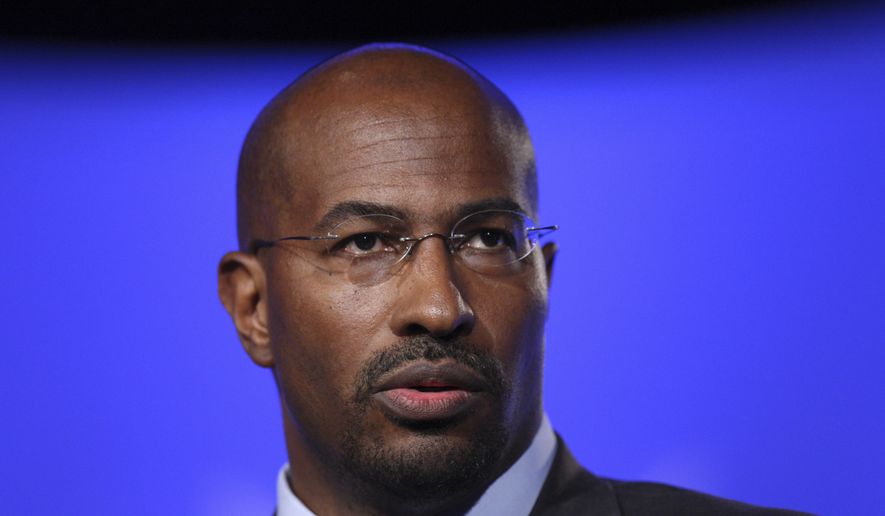 Van Jones is seen at the National Summit in Detroit in on June 16, 2009. (AP Photo/Carlos Osorio) ** FILE **