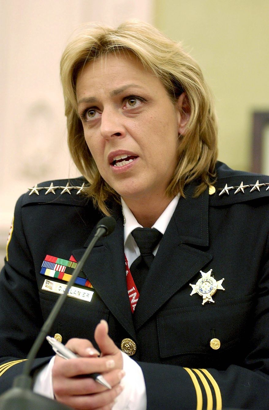 **FILE** Metropolitan Police Chief Cathy L. Lanier (The Washington Times)