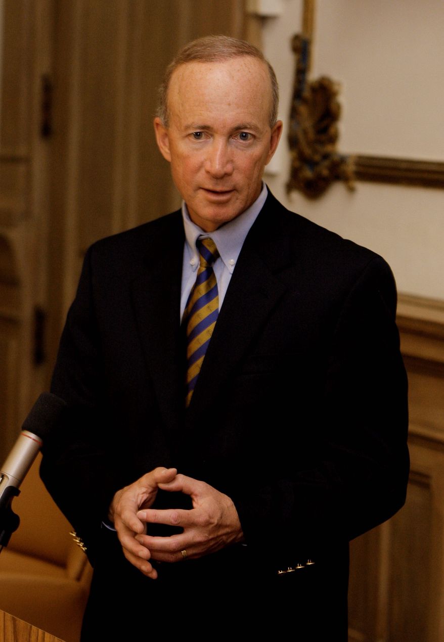 **FILE** Indiana Gov. Mitch Daniels (Associated Press)