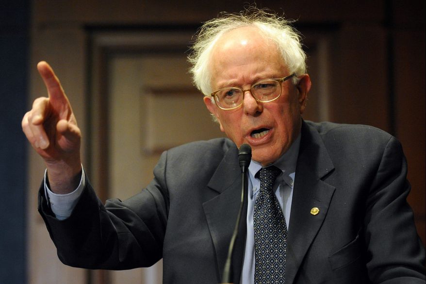 Sen. Bernie Sanders, Vermont independent, tells reporters that without the public option, the health care bill may have been too weakened to get his support but that he is working with Democratic leaders on a compromise.