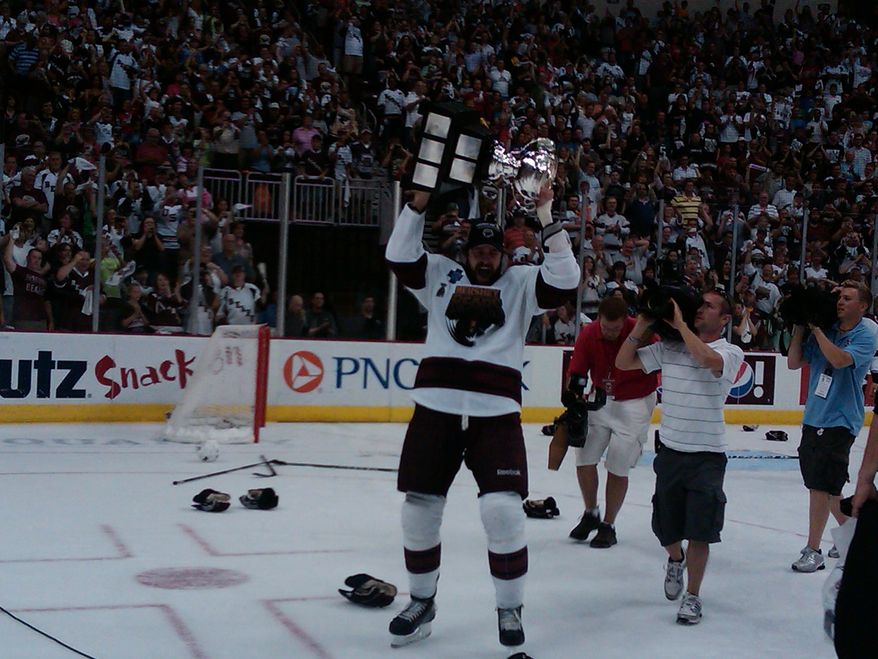 The Hershey Bears celebrated their third Calder Cup title in five years. (Ted Starkey/The Washington Times)