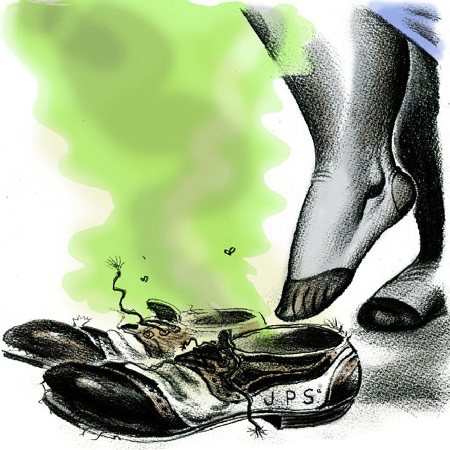 Illustration: Kagan fills Stevens' shoes by Alexander Hunter for The Washington Times