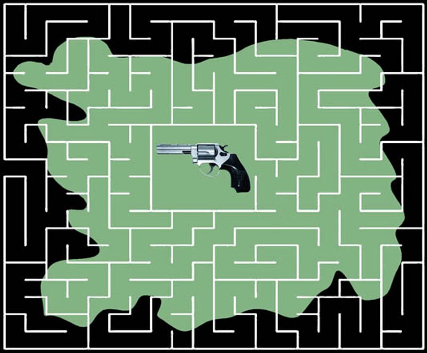 Illustration: Gun maze