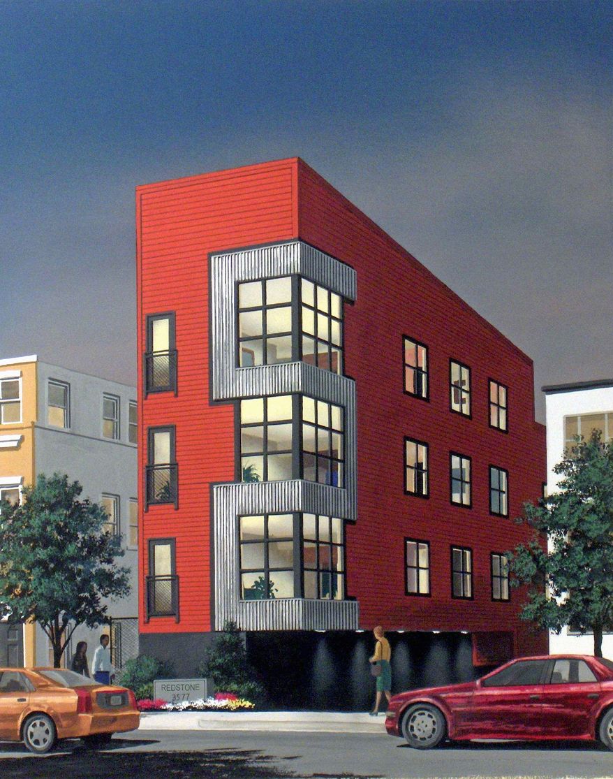 The Redstone condominium in the Park View community is offering five homes priced from $349,900 to $379,900.