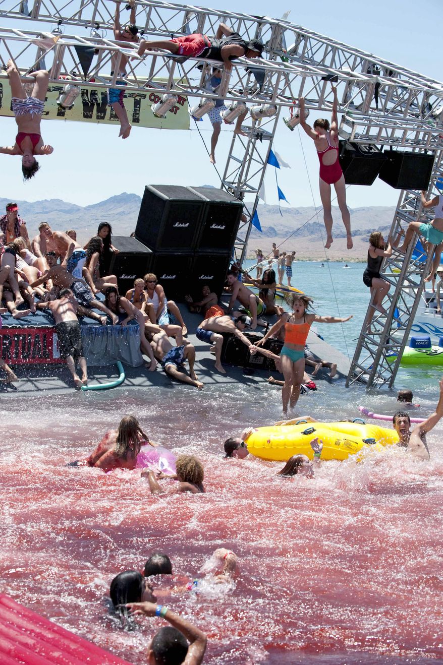 "Piranha 3D" has been called "a scathing indictment of America's increasingly blatant obsession with dirty sex." (Associated Press)