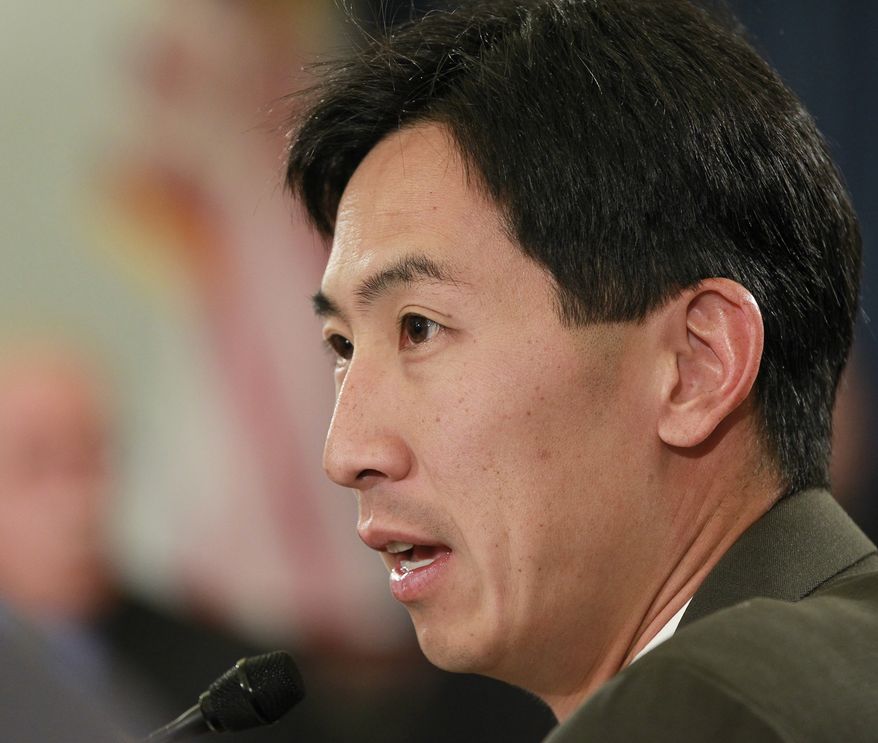 **FILE** Rep. Charles Djou, Hawaii Republican and the former Honolulu city councilman who recently replaced Rep. Neil Abercrombie, attends his first meeting on the House Budget Committee on June 9, 2010. (Associated Press)