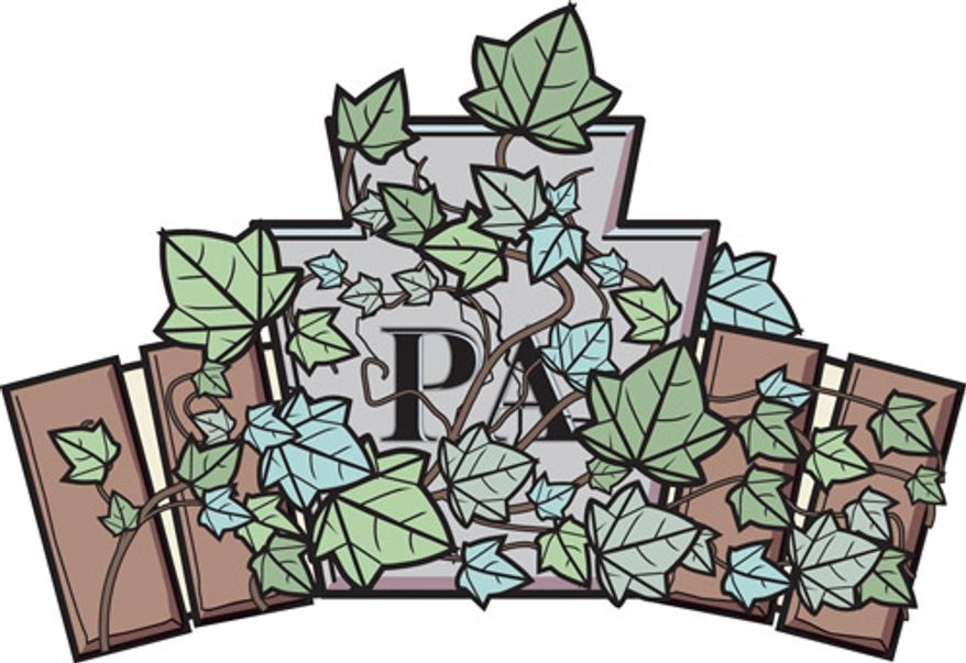 Illustration: Pennsylvania green by Linas Garsys for The Washington Times