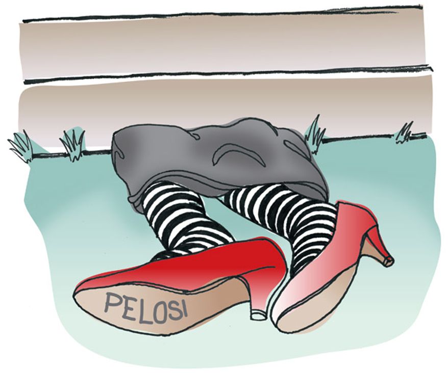 Illustration: Nancy's house by Greg Groesch for The Washington Times