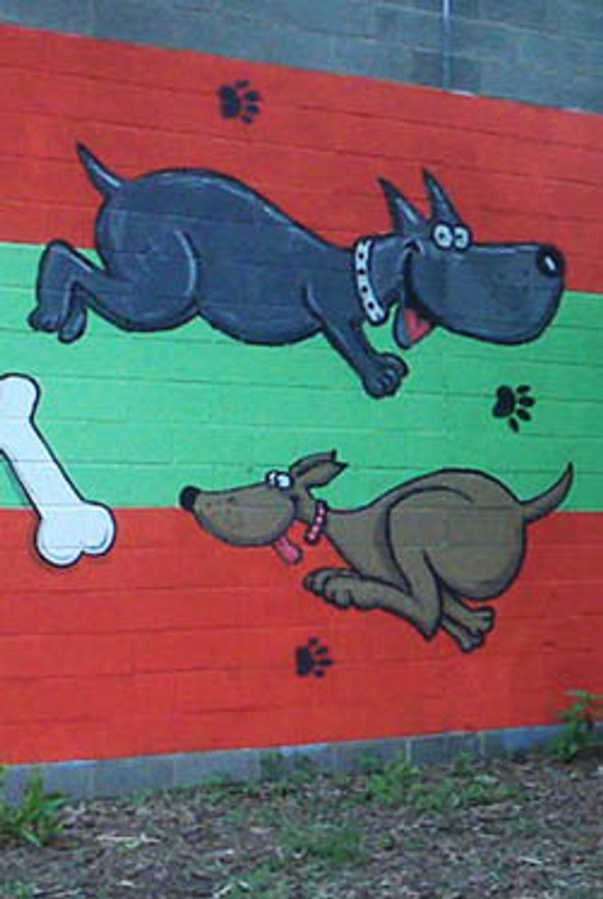 Dog mural