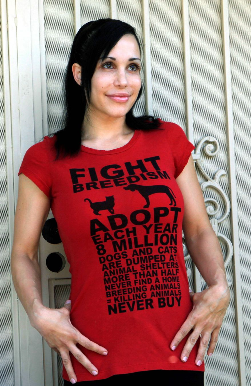 Nadya Suleman's eviction is on hold as the man who holds the mortgage discusses a sale with the founder of a porn company. (Associated Press)