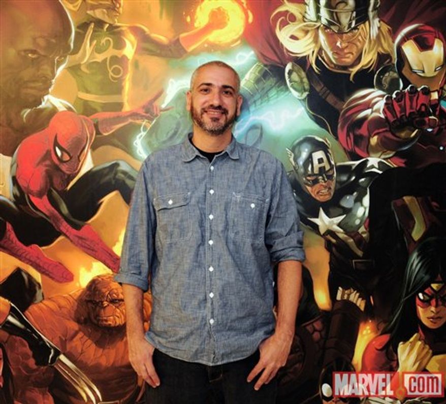 In this undated publicity image released by Marvel Entertainment, new Editor-in-Chief Axel Alonso is shown. Alonso will oversee all of Marvel's publishing aspects and will advise on their creative direction, as well as help develop new story lines and new initiatives for the heroes and villains that make up Marvel's roster, including the Avengers, Spider-Man, Punisher and Dr. Doom, among others. (AP Photo/Marvel Entertainment)