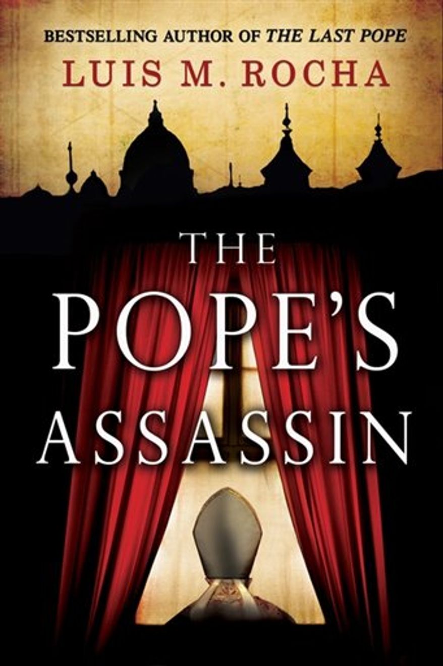 In this book cover image released by G. P. Putnam's Sons, "The Pope's Assassin," by Luis M. Rocha, is shown. (AP Photo/G. P. Putnam's Sons)