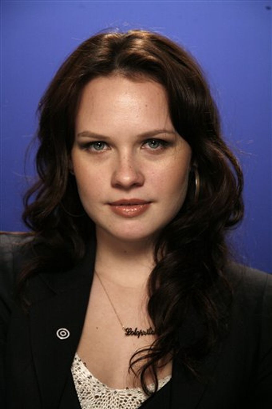 In this Jan. 14, 2011 photo, recording artist Lauren Pritchard poses for a portrait in New York. (AP Photo/Jeff Christensen)