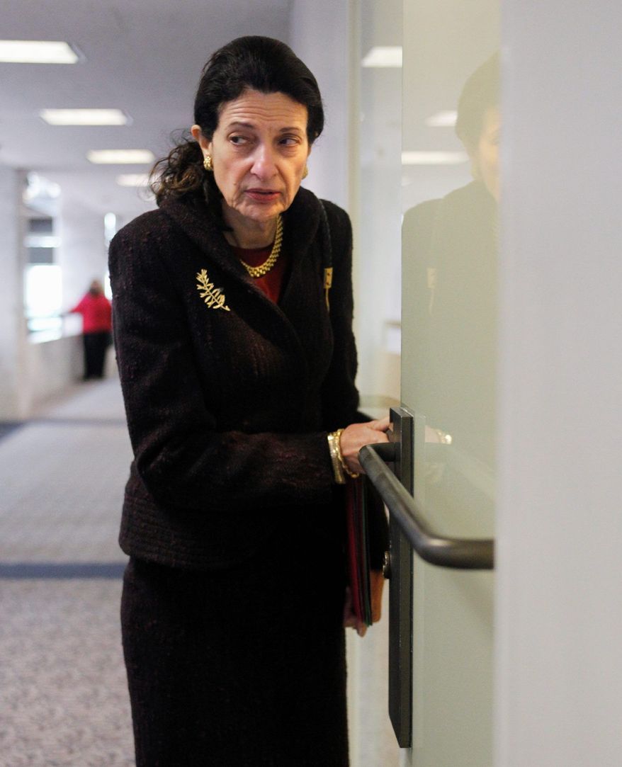 ASSOCIATED PRESS
Sen. Olympia J. Snowe, Maine Republican, likely will face re-election challenges for working with Democrats. But she can make key alliances with tea party activists and point to her record for fiscal conservatism.