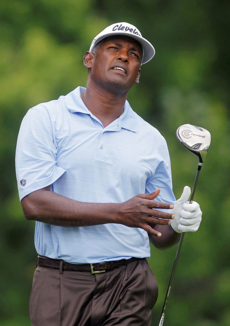 ASSOCIATED PRESS
Vijay Singh has played in the past 67 major tournaments, the longest active streak in golf. He won the Masters in 2000 and the PGA Championship in 1998 and 2004.