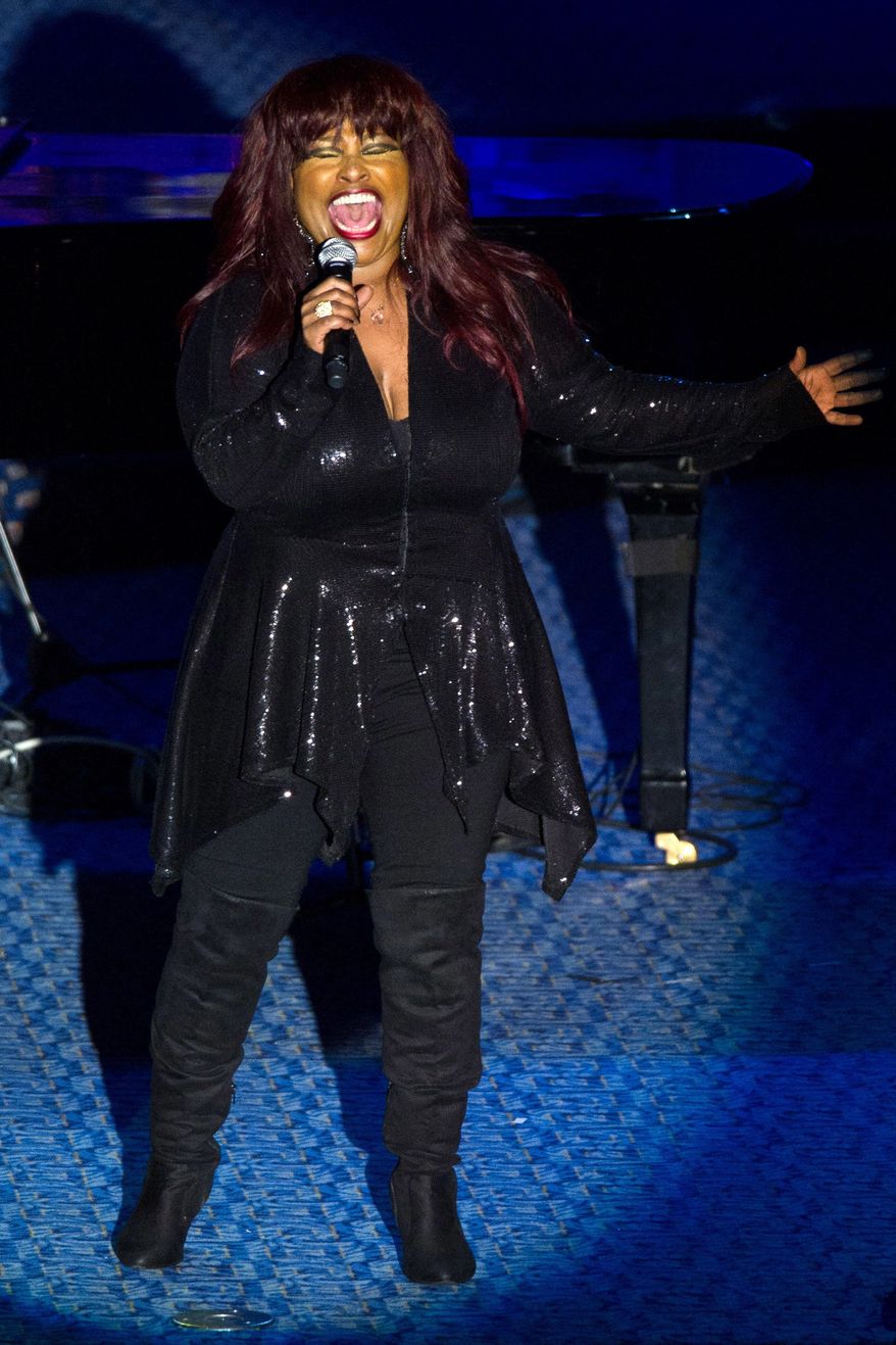 Chaka Khan performs onstage at the 42nd Annual Songwriters Hall of Fame Awards in New York, Thursday, June 16, 2011. (AP Photo/Charles Sykes)