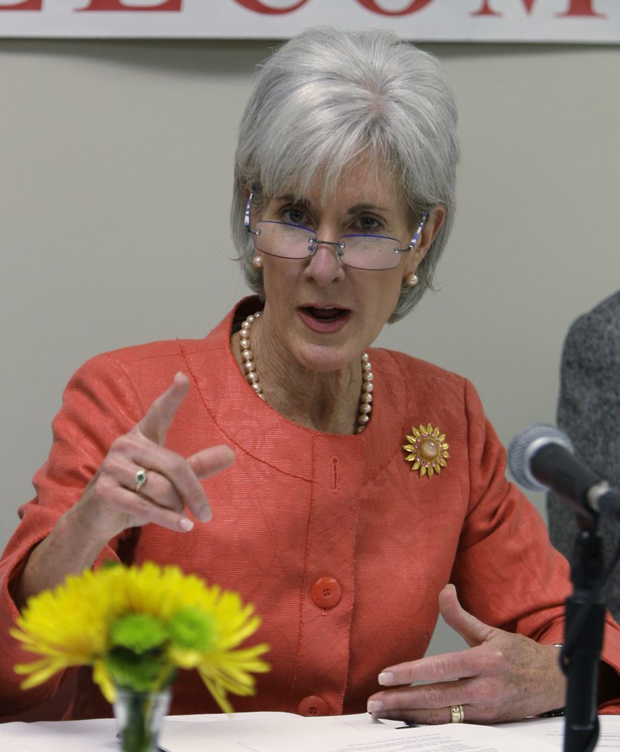 **FILE** U.S. Secretary of Health and Human Services Kathleen Sebelius (Associated Press)
