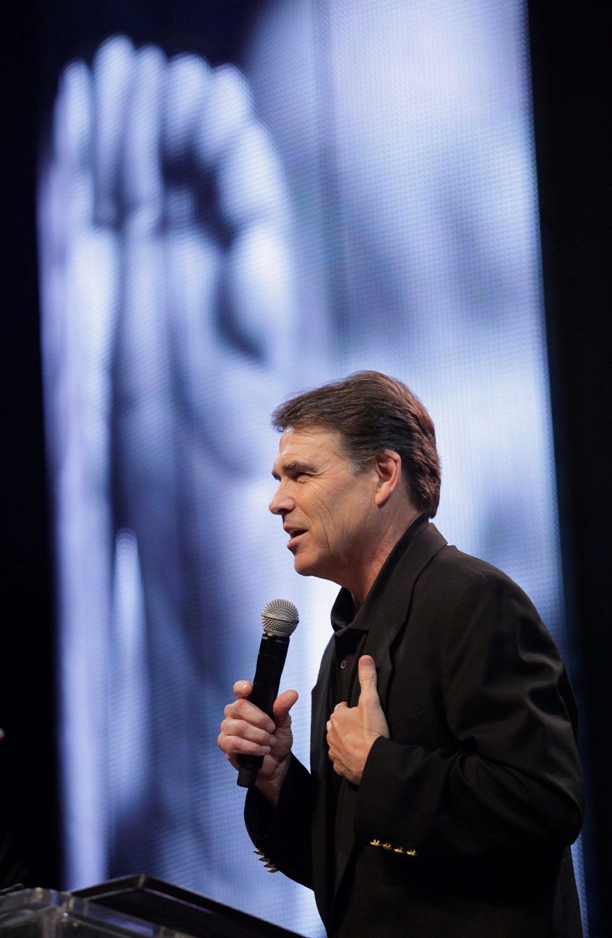 Texas Gov. Rick Perry's planned participation in a prayer event on Saturday has set off come carping. (Associated Press)