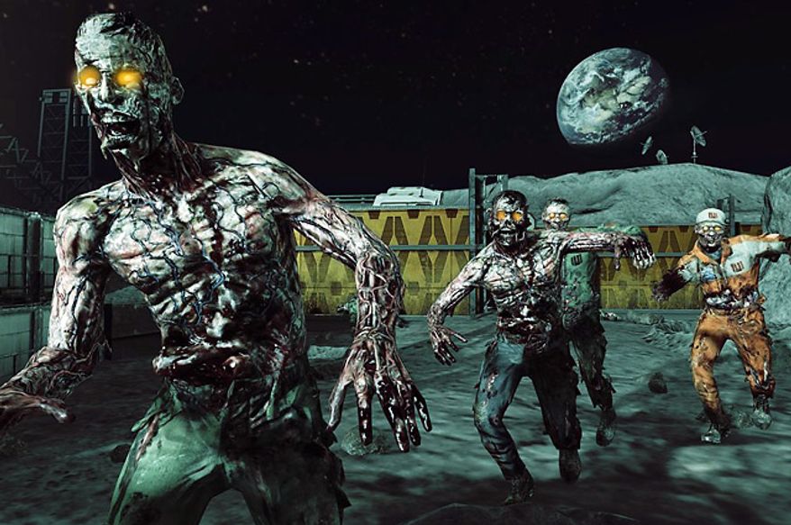 Fight zombies on the moon in the video game supplement Call of Duty: Black Ops Rezurrection.