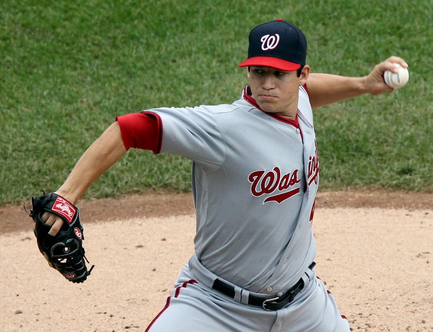Washington Nationals' Tommy Milone recorded his first major-league victory Thursday against the New York Mets. He tossed 5 2/3 innings, giving up one earned run on three walks and three hits. He also struck out four. (AP Photo/Newsday, Jim McIsaac)