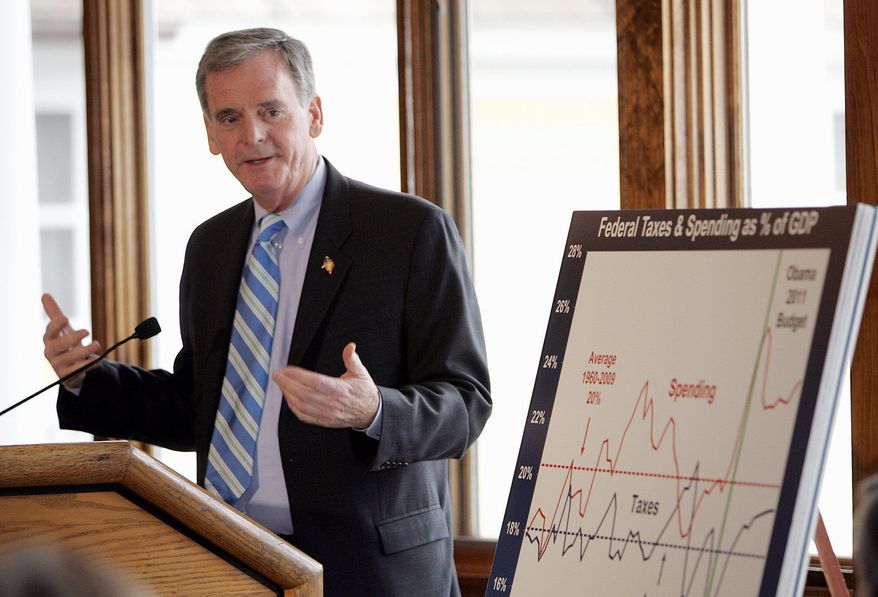 **FILE** Former Sen. Judd Gregg, New Hampshire Republican (Associated Press)