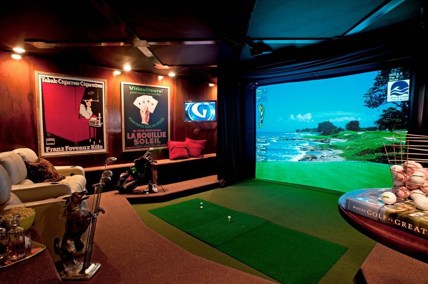 Photo courtesy of Virgil Ocampo
If space is not an issue, a virtual golf course could be installed to create the ultimate man cave.