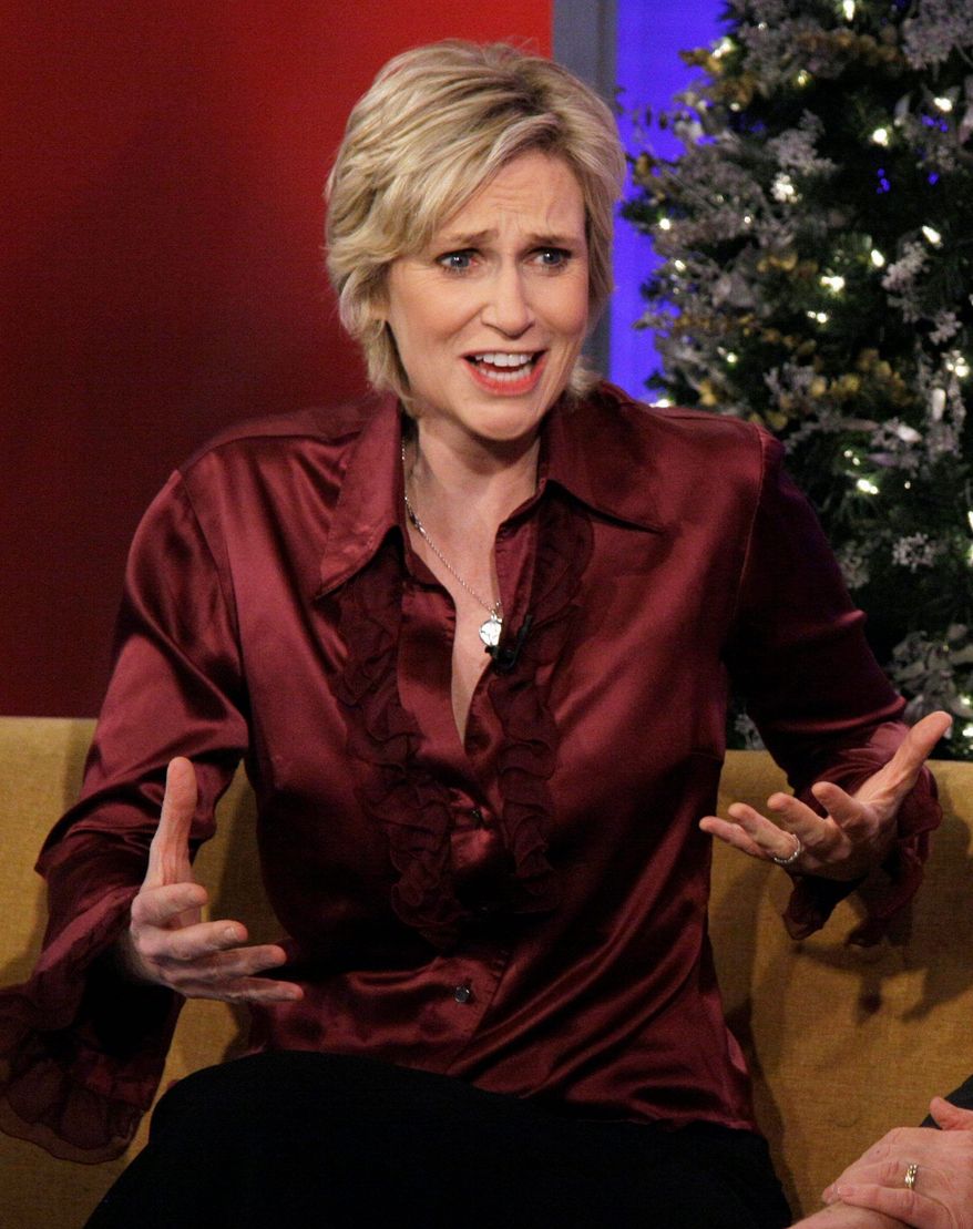 Jane Lynch, a longtime comedian and open lesbian, said she found no offense in the gay slur made in jest by director Brett Ratner. (Associated Press)