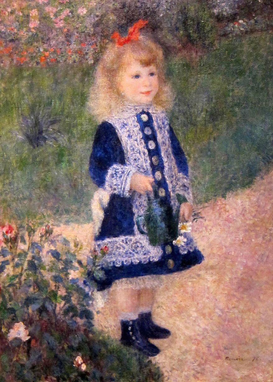 "A Girl With a Watering Can" by Auguste Renoir