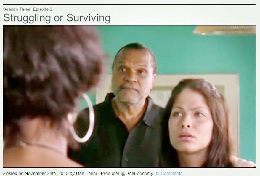 YOUR TAX DOLLARS? This Internet screen grab of an episode of "Diary of a Single Mom" features a guest appearance by actor Billy Dee Williams. (pic.tv)