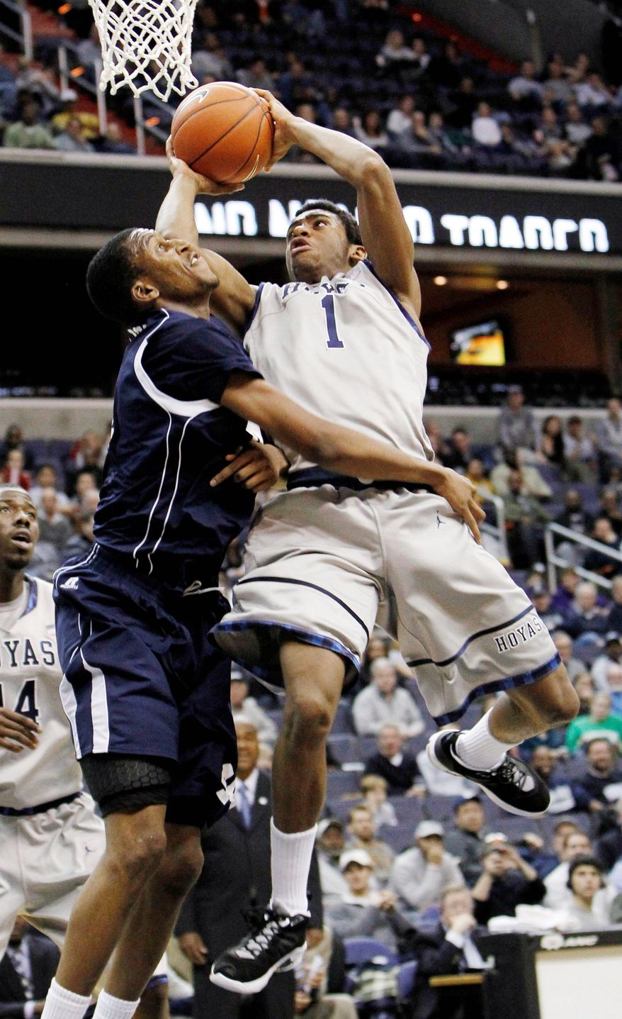 Forward Hollis Thompson is averaging 14.7 points on 54 percent shooting from the floor for No. 16 Georgetown. (Associated Press)