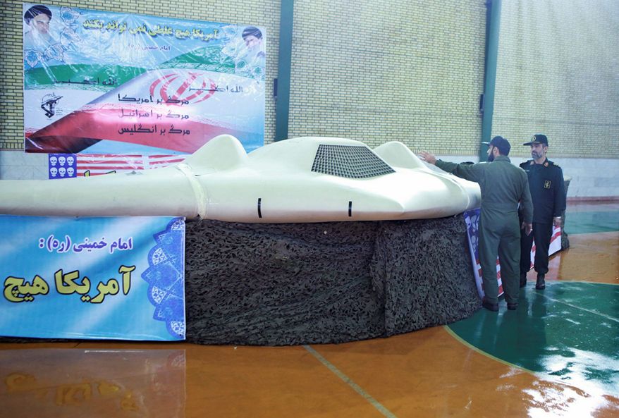 This photo released on Dec. 8 by the Iranian Revolutionary Guards claims to show a U.S. RQ-170 Sentinel drone that ended up in Iranian hands. (Associated Press)