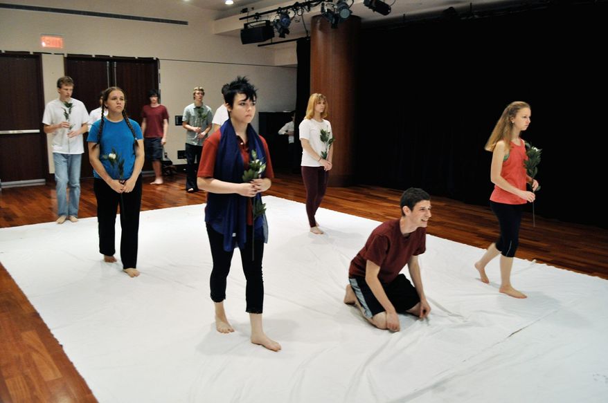 The Shakespeare Theatre Company runs a summer camp that teaches acting skills and culminates in a performance of Shakespearean scenes onstage. (Shakespeare Theatre Company)