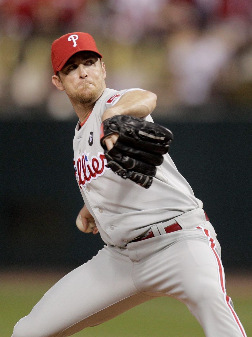 Brad Lidge's best season came in 2008 with Philadelphia when he recorded 41 saves with 1.95 ERA. (Associated Press)