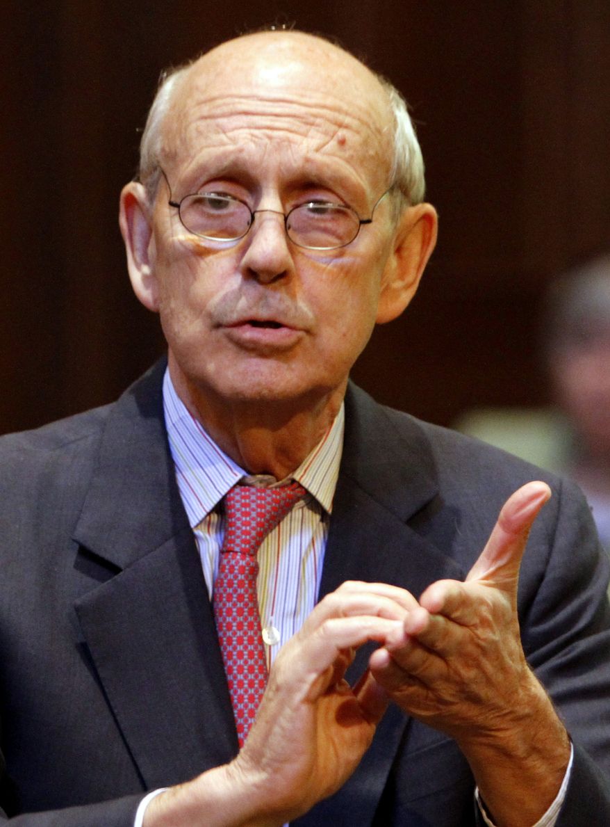 **FILE** Supreme Court Justice Stephen Breyer (Associated Press)