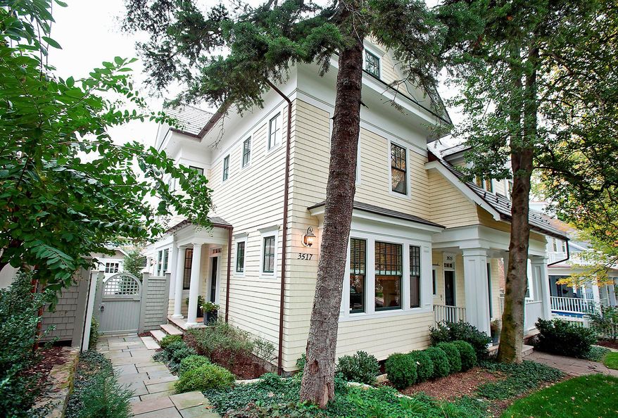 The home at 3517 Porter St. NW in Cleveland Park is on the market for $1,849,000. The semidetached home, built in 2005, has four finished levels and more than 4,100 square feet.