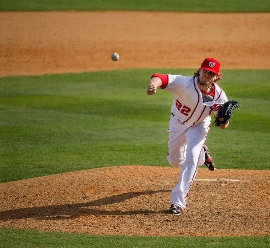 Drew Storen racked up 43 saves in 2011, his first full season as the Nationals' closer. He'll start this season on the disabled list, but he's expected back soon. (Andrew Harnik/The Washington Times)
