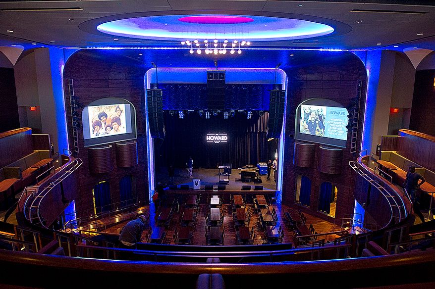 Those who used to frequent the Howard Theatre in Washington, D.C. back in the day are very impressed with the newly renovated space, which opened to the public Monday, April 9, 2012. Names like Duke Ellington, Marvin Gaye and Diana Ross used to play the club, which many residents remember cutting school to go to as well. The theater will now offer a full-scale kitchen, bar and of course, live acts. (Barbara L. Salisbury/The Washington Times)