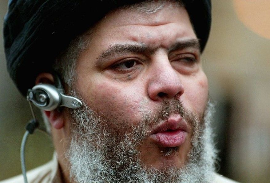 Abu Hamza al-Masri and four other terrorism suspects sought to block their extradition from Britain to the U.S., claiming they faced "torture or inhuman or degrading treatment or punishment" in American custody. (Associated Press)