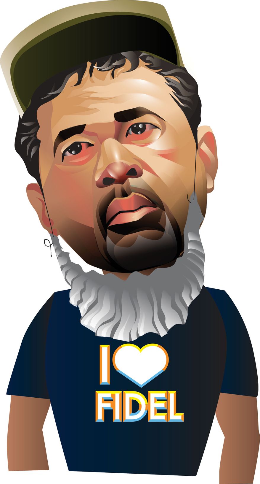 Illustration Ozzie Guillen by Linas Garsys for The Washington Times
