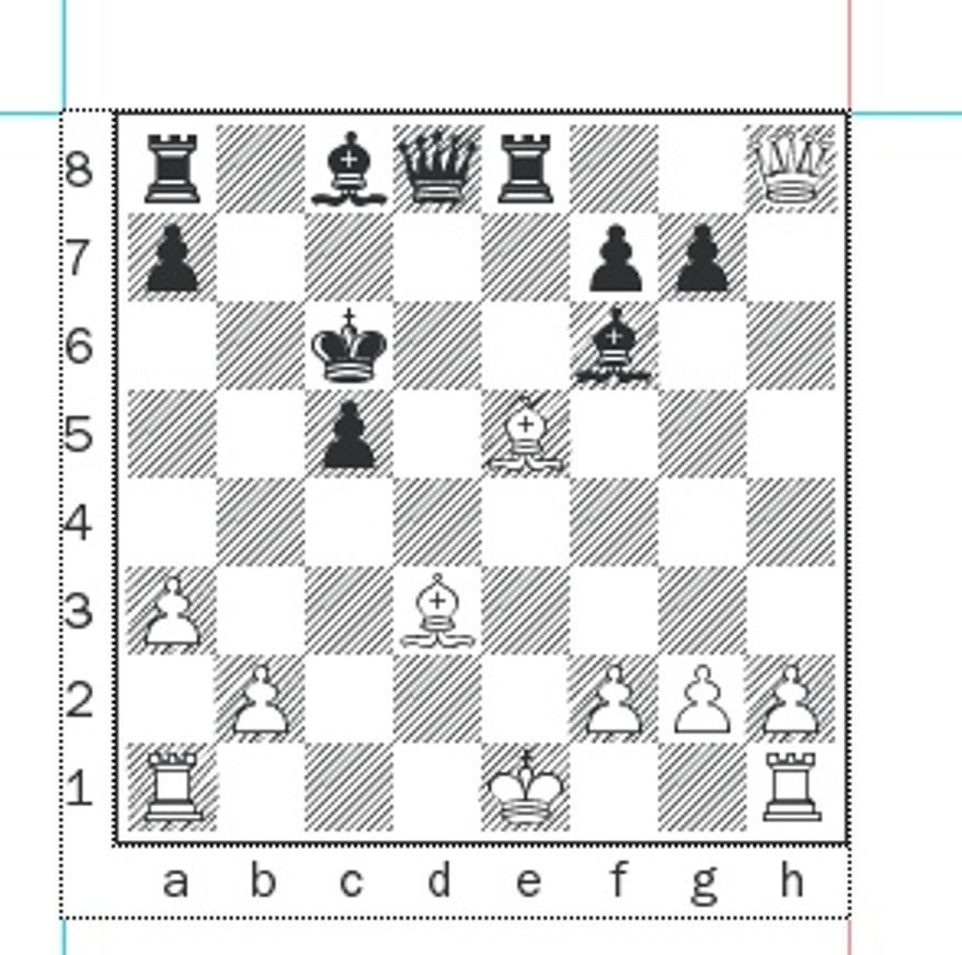 Svidler-Morozevich after 18...Kxc6.
