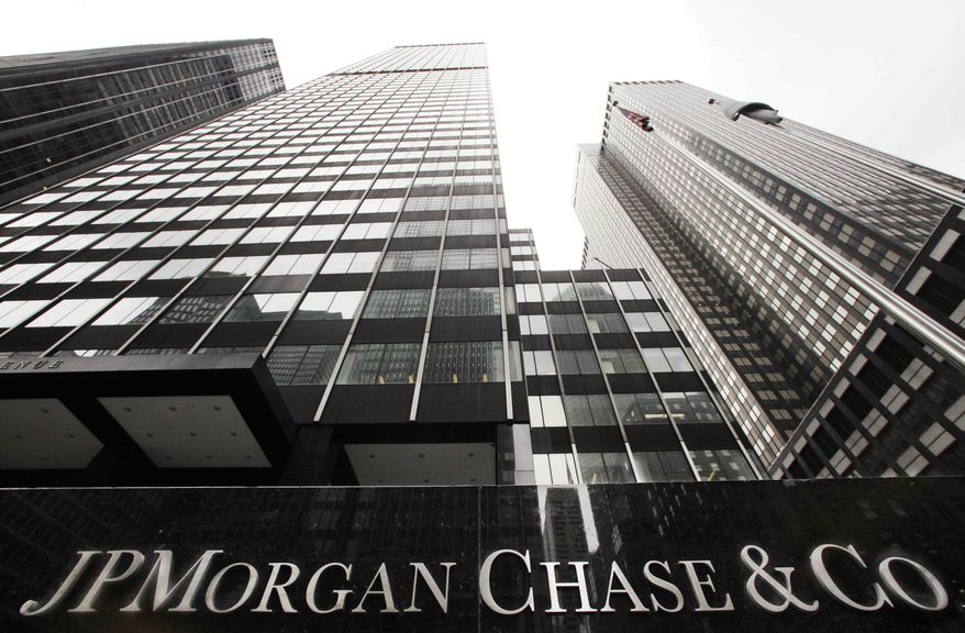 ** FILE ** A JPMorgan office building is shown, Monday, May 14, 2012, in New York. (AP Photo/Mark Lennihan)