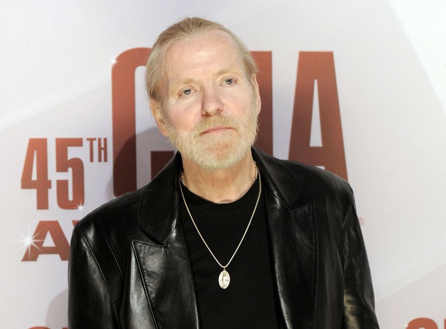 ** FILE ** In this Nov. 9, 2011, file photo, singer Gregg Allman arrives at the 45th Annual CMA Awards in Nashville, Tenn. (AP Photo/Evan Agostini, file)