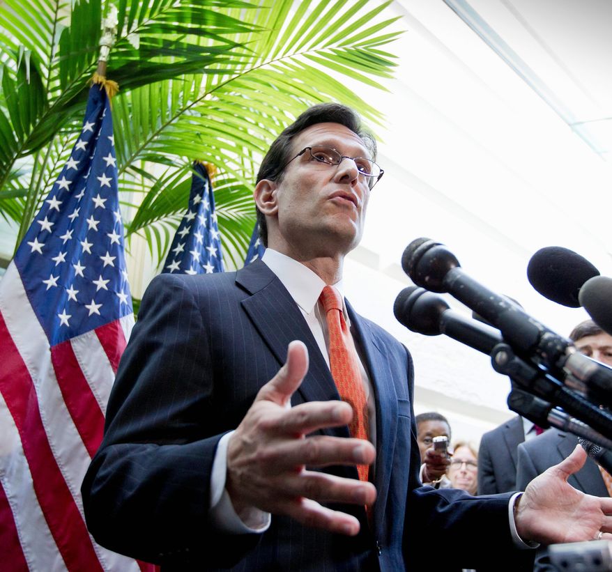 House Majority Leader Eric Cantor, Virginia Republican (Associated Press)