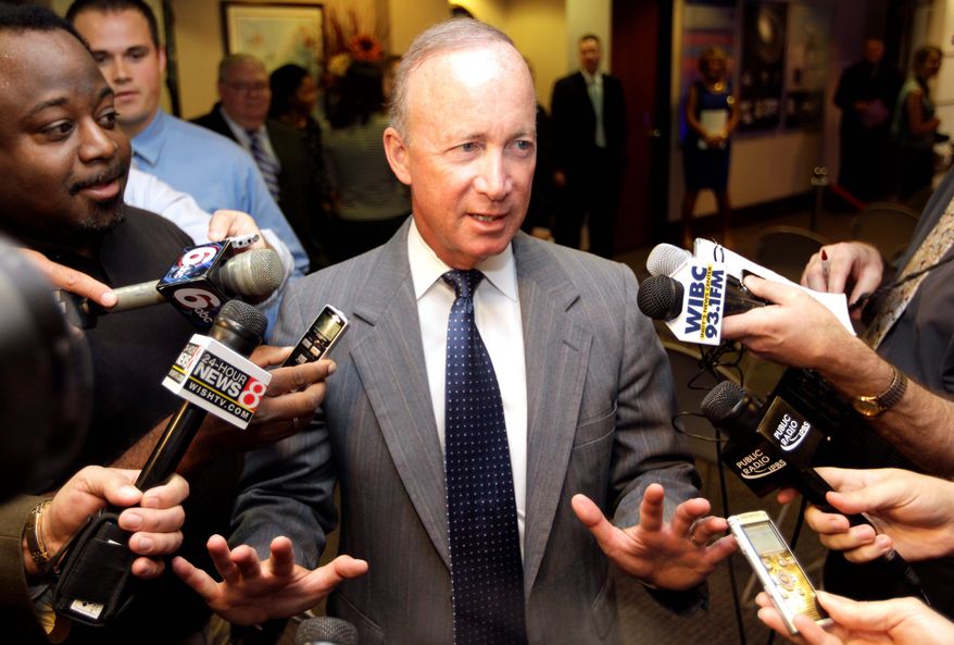 Indiana Gov. Mitch Daniels. (AP Photo/Michael Conroy)